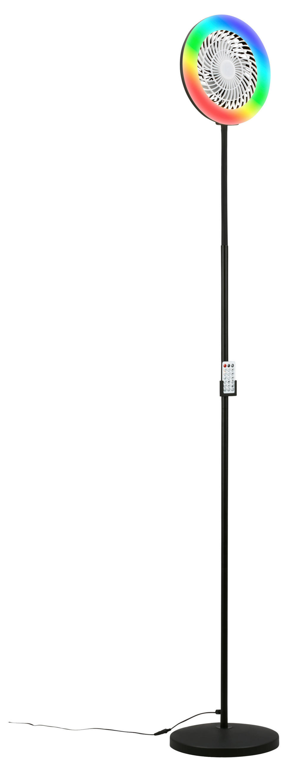 STOJANOVÝ VENTILÁTOR - čierna, Design, kov/plast (28/1850cm)