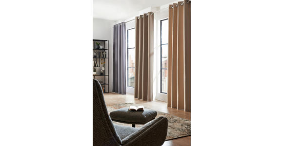 FERTIGVORHANG black-out (lichtundurchlässig) - Anthrazit, Basics, Textil (140/245cm) - Esposa