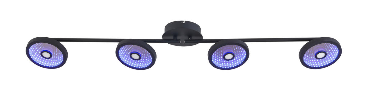 LED-STRAHLER 128/17/14 cm   - Schwarz, LIFESTYLE, Kunststoff/Metall (128/17/14cm) - Novel
