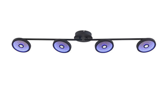 LED-STRAHLER 128/17/14 cm - Schwarz, LIFESTYLE, Kunststoff/Metall (128/17/14cm) - Novel