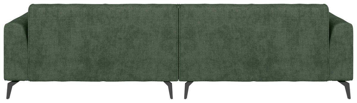 BIGSOFA  in Chenille Grün  - Hellbraun/Schwarz, MODERN, Textil/Metall (300/80/190cm) - Carryhome