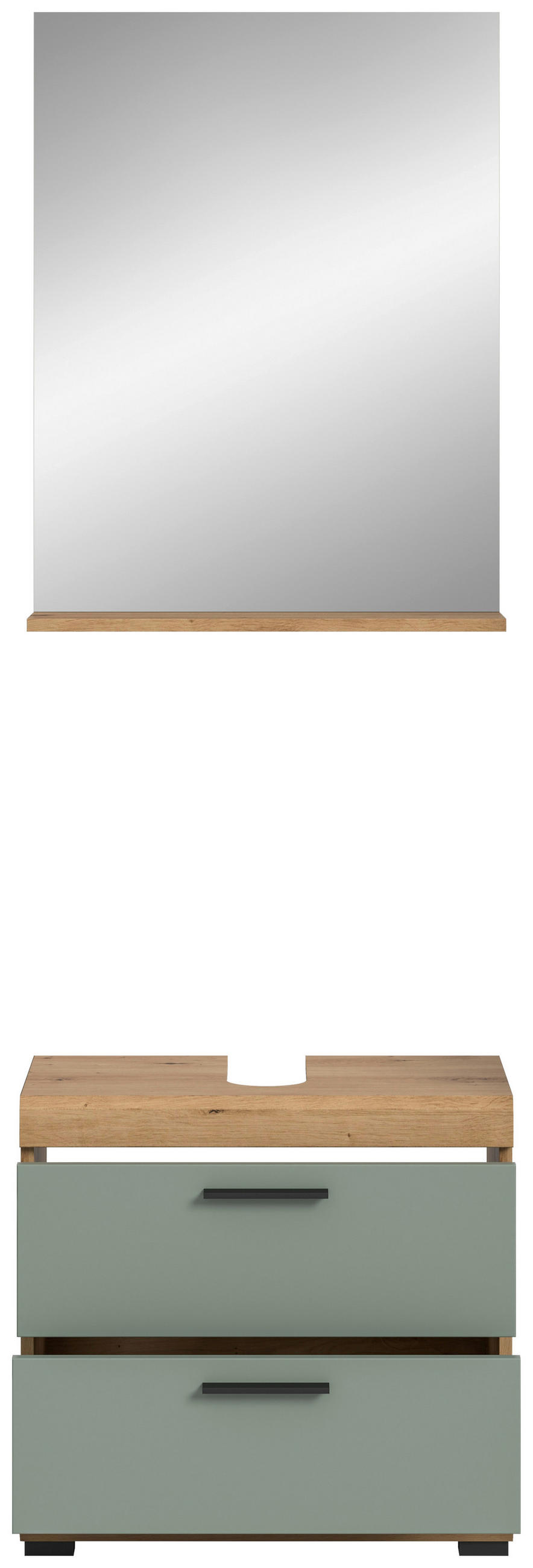 Thumbnail - Mid.you Badezimmer, Salbeigrün, Kunststoff, 2-teilig, 2 Schublade(n),2 Schublade(n) Schubladen, 60 cm, FSC Mix, Badezimm...