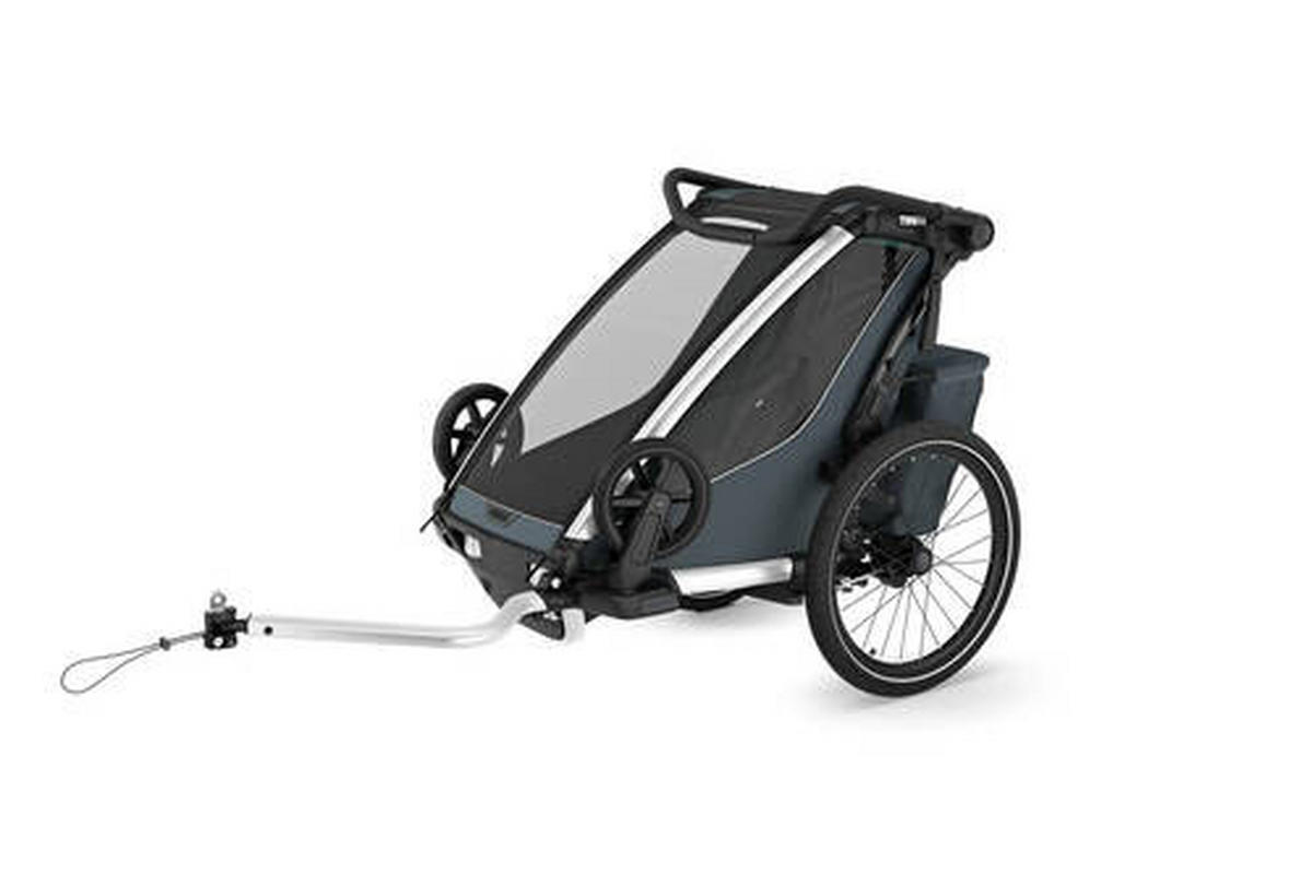 FAHRRADANHÄNGER   Chariot Cross2 sngle  - Dunkelgrau, Basics, Textil/Metall (88/37/59cm) - Thule