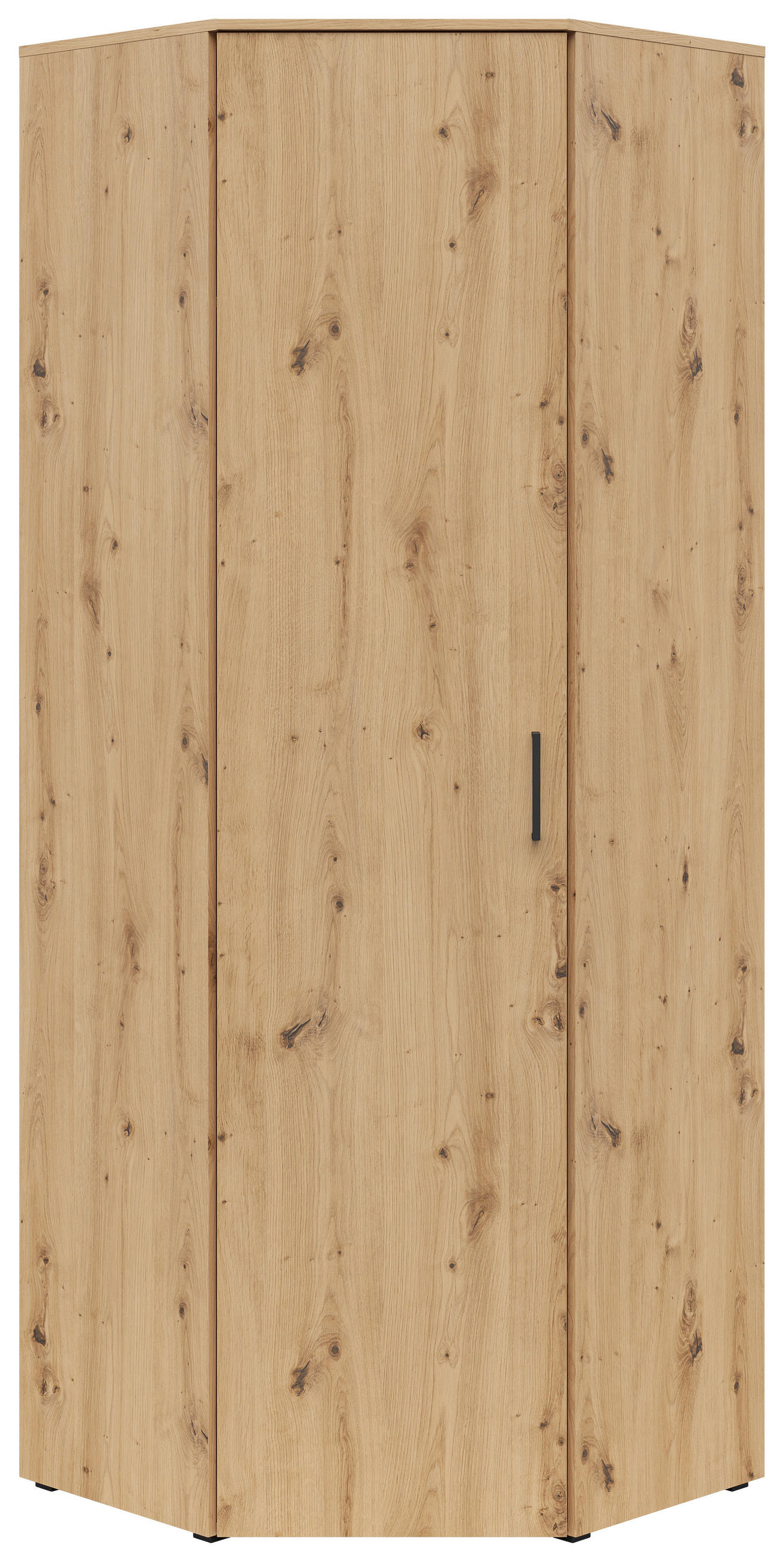 ROHOVÁ SKRIŇA, dub artisan, 71,5/195/71,5 cm - čierna/dub artisan, Modern, kompozitné drevo/plast (71,5/195/71,5cm) - Carryhome