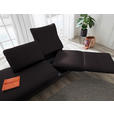 RÉCAMIERE in Echtleder Dunkelbraun  - Chromfarben/Dunkelbraun, Design, Leder/Metall (209/85-109/95-16cm) - Dieter Knoll