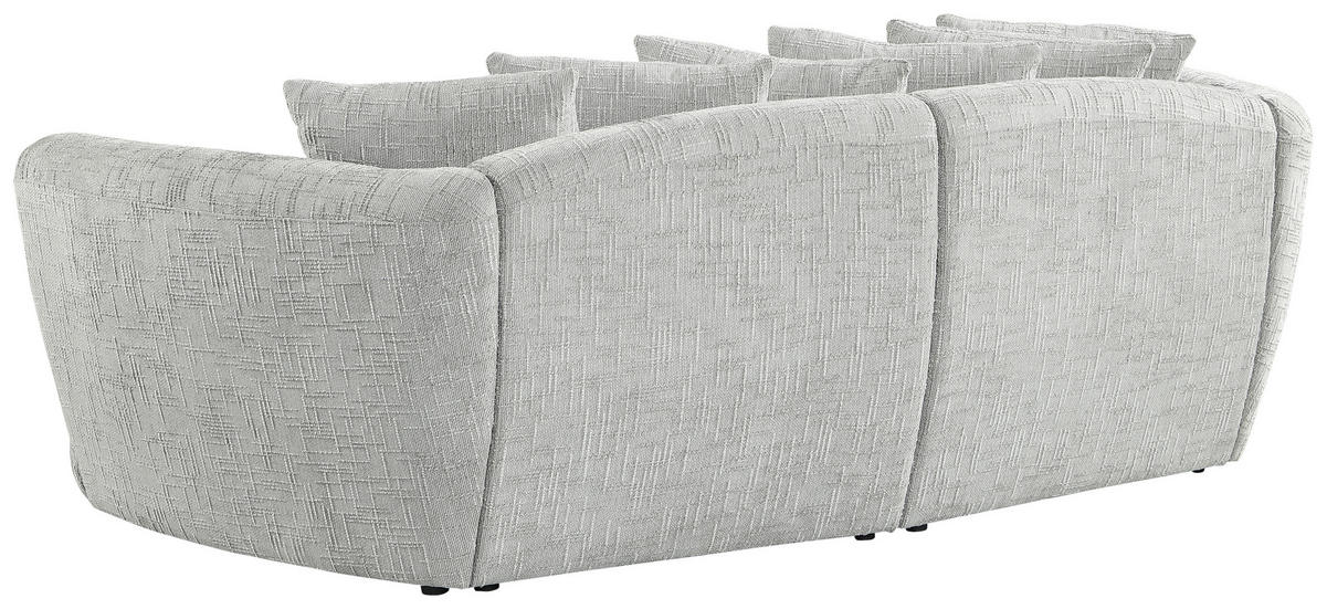 BIGSOFA Chenille Hellgrau  - Hellgrau, Design, Textil (240/79/118cm) - Carryhome