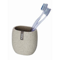 ZAHNPUTZBECHER  - Sandfarben, KONVENTIONELL, Kunststoff (9,5/9,3/6,6cm) - Wenko
