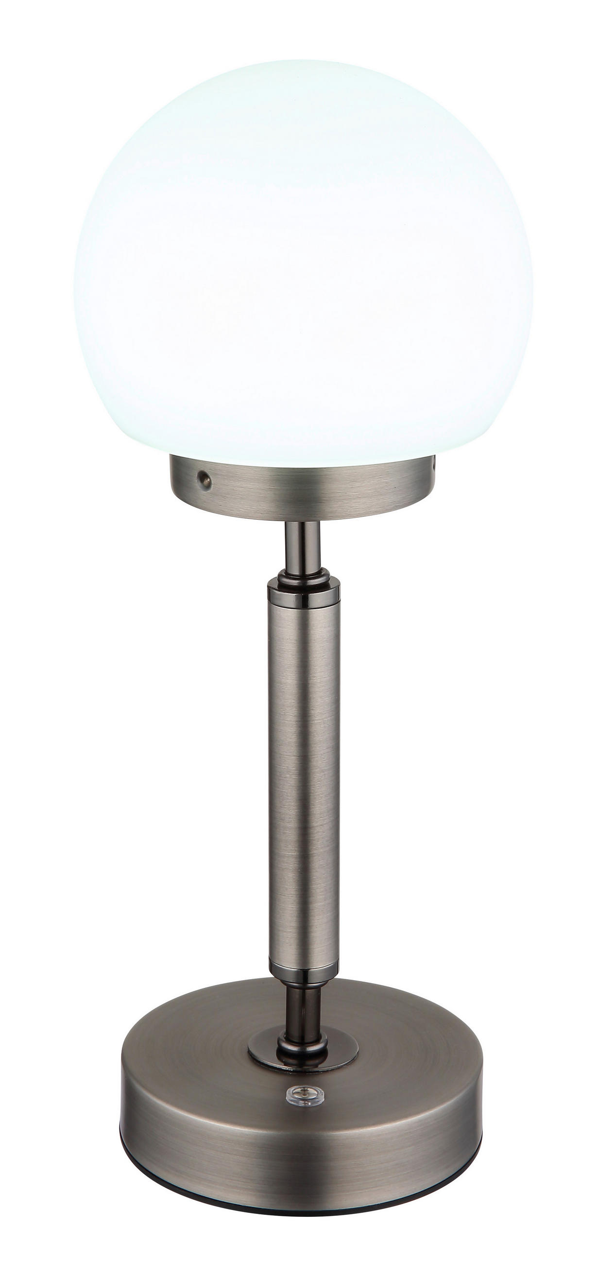 STOLNÍ LED LAMPA, dotykový stmívač, 11,5/28,5 cm  - černá/opál, Basics, kov/plast (11,5/28,5cm) - Globo