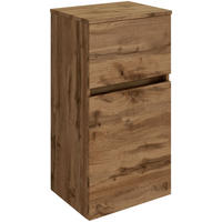 UNTERSCHRANK 40/79/35 cm   - Silberfarben/Eiche Wotan, Natur, Holzwerkstoff/Kunststoff (40/79/35cm) - Held