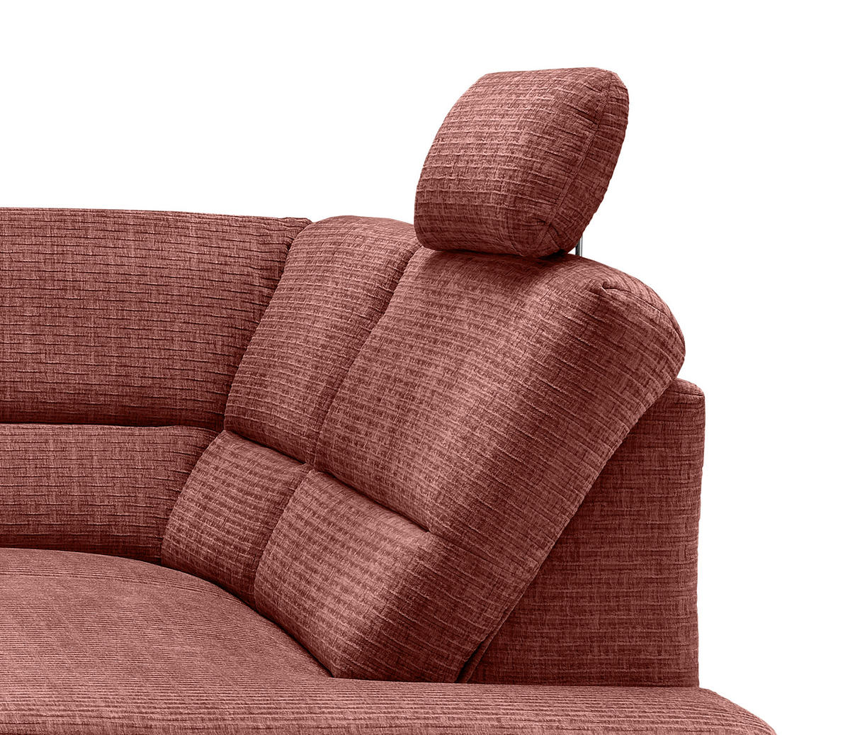ECKSOFA Koralle Mikrofaser  - Koralle/Schwarz, MODERN, Holz/Textil (266/190cm) - Livetastic