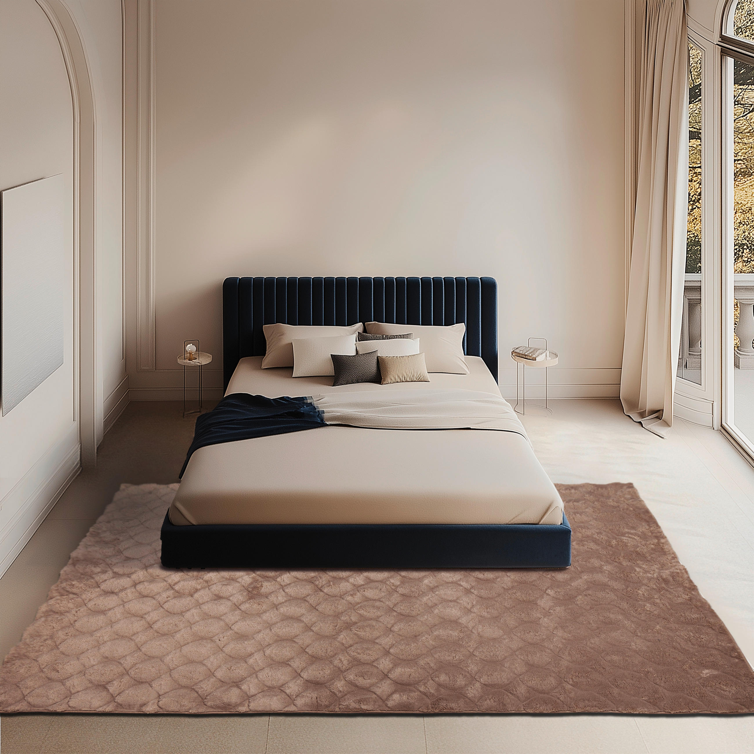 HOCHFLORTEPPICH 200/290 cm My Diamond Taupe  - Taupe, Design, Textil (200/290cm) - Obsession