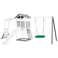SPIELTURM 519/242/349 cm  - Blau/Weiss, Konventionell, Holz (519/242/349cm)