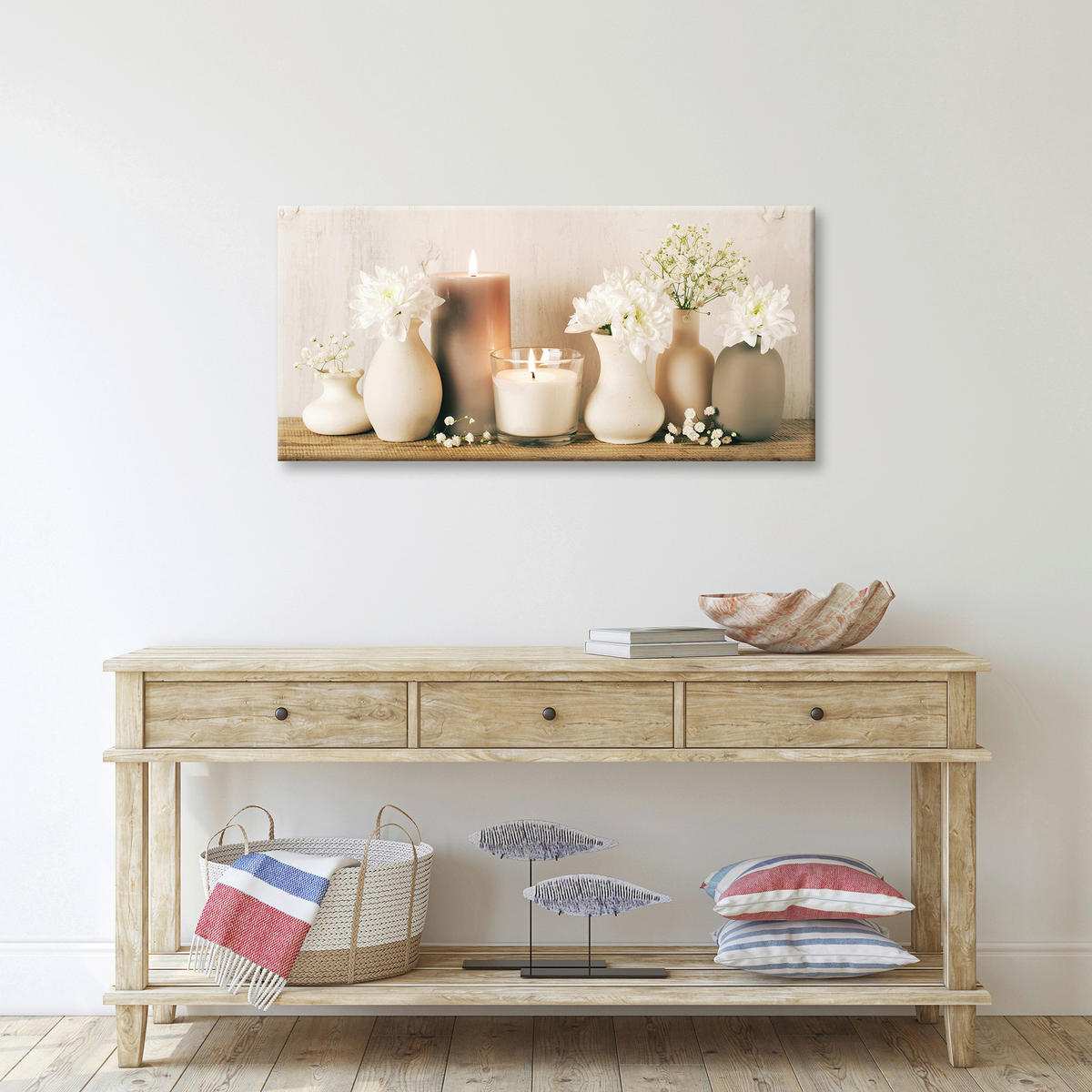 LEINWANDBILD Zen  - Multicolor, Trend, Holz/Papier (115/55cm) - Euroart