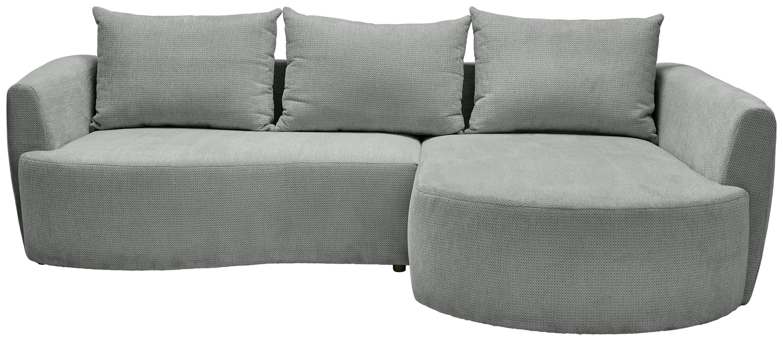 ECKSOFA Rostfarben Chenille  - Rostfarben/Schwarz, MODERN, Kunststoff/Textil (287/179cm) - Carryhome