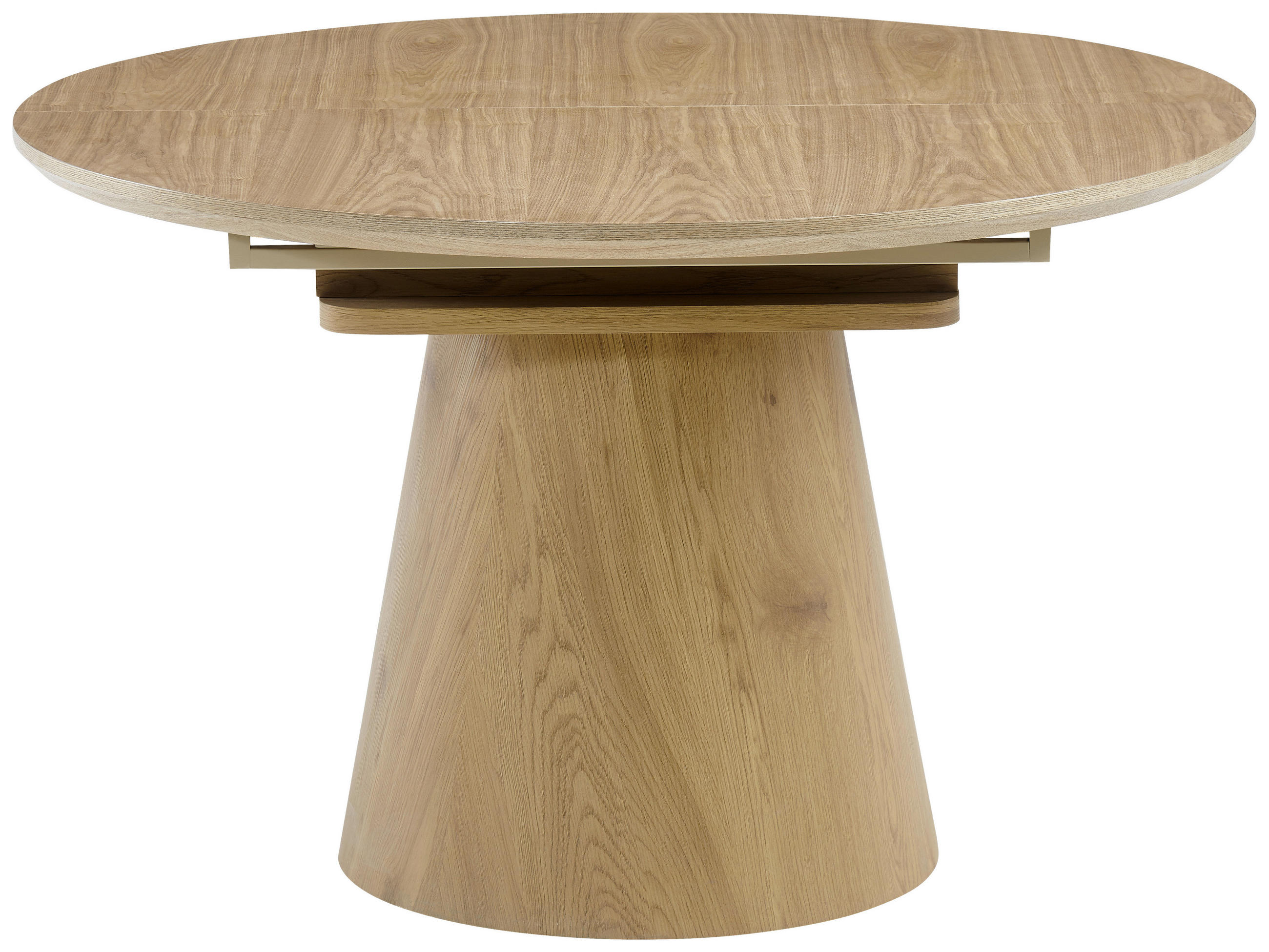 ESSTISCH 120-160/120/76 cm Echtholz, Nachbildung  Holz, Holzwerkstoff ausziehbar oval Eichefarben  - Eichefarben, MODERN, Holz/Holzwerkstoff (120-160/120/76cm) - P & B
