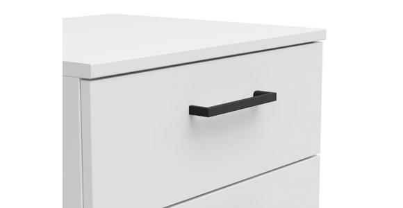 KOMMODE 45/83/40 cm in Weiß - Anthrazit/Schwarz, MODERN, Holzwerkstoff/Kunststoff (45/83/40cm) - Carryhome