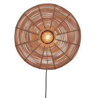 VÄGGLAMPA GOOD&MOJO  14/55/55 cm   - naturfärgad, Trend, naturmaterial (14/55/55cm) - Good & Mojo