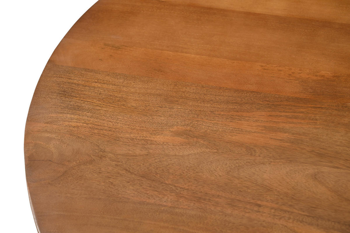 ESSTISCH 130/130/76 cm Echtholz  Holz rund Naturfarben  - Naturfarben, MODERN, Holz (130/130/76cm) - MID.YOU