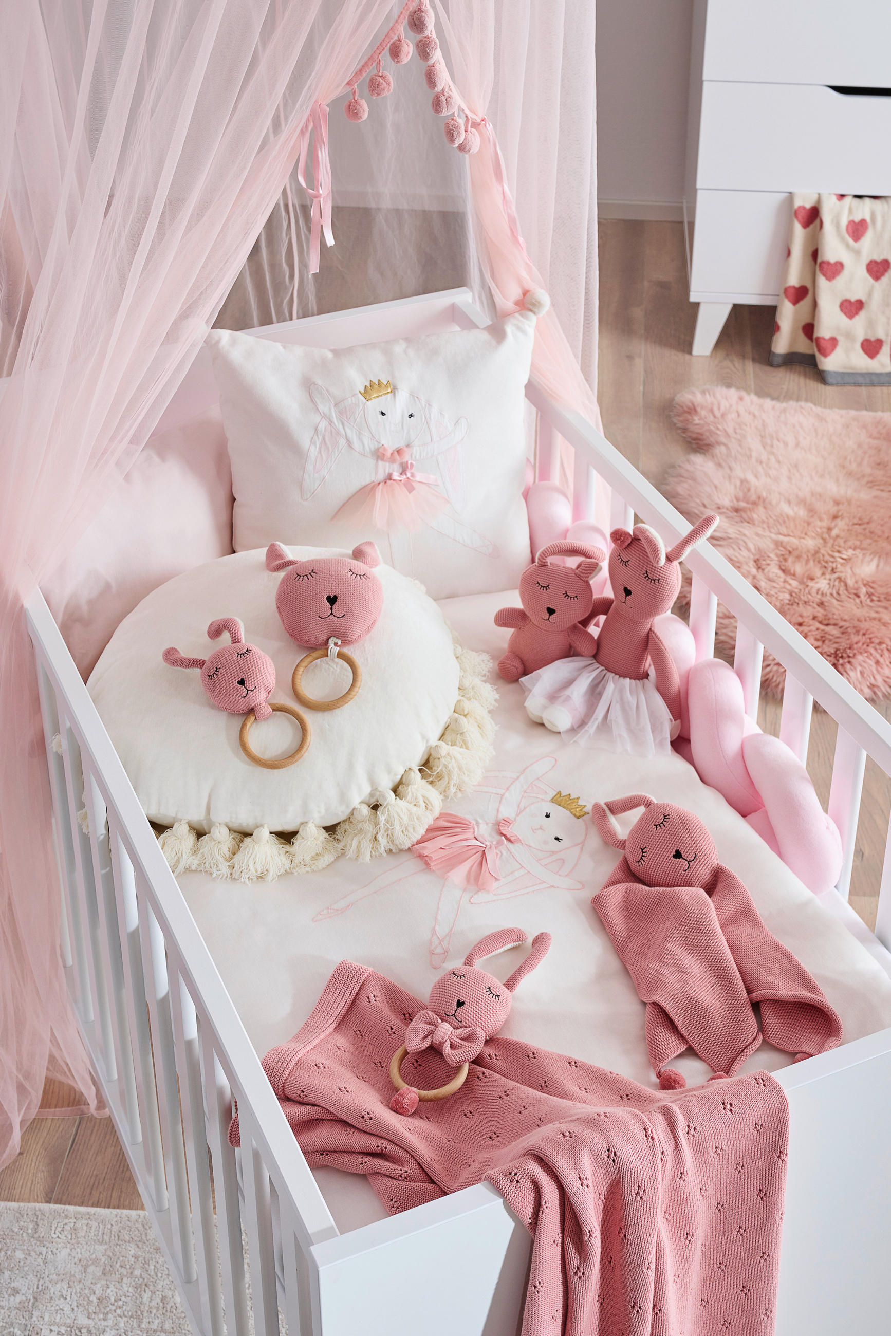 PLIŠANA FIGURA zec - pink, Osnovno, tekstil (14/22cm) - Avelia