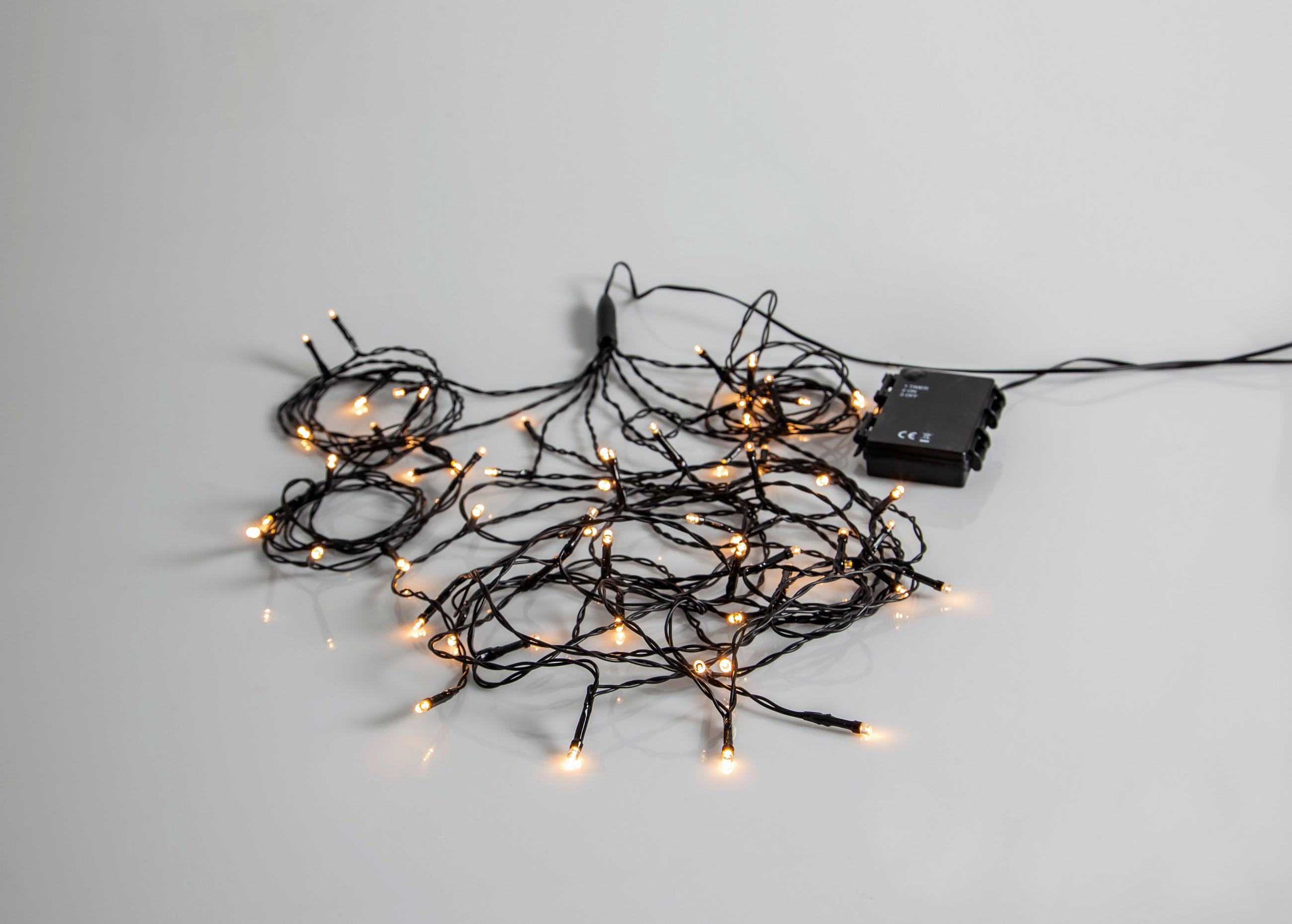 LICHTERVORHANG 270,0/0,0/140,0 cm   - Transparent/Schwarz, KONVENTIONELL, Kunststoff (270,0/0,0/140,0cm) - Eglo