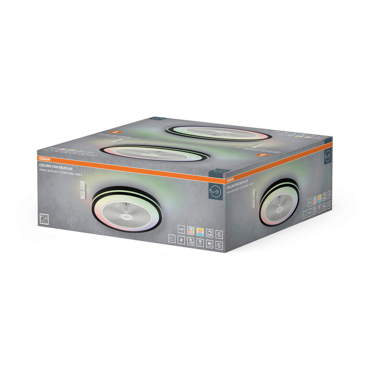 DECKENVENTILATOR - Design (49/16cm) - Osram