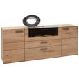 SIDEBOARD Lavia in 192/77/44 cm - Eichefarben/Anthrazit, Natur, Glas/Holz (192/77/44cm) - Valnatura