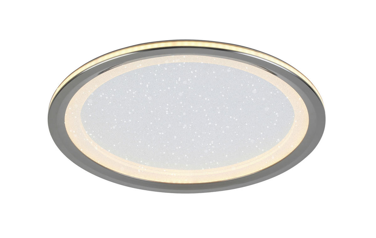 LED-DECKENLEUCHTE  40/6 cm    - Chromfarben/Schwarz, Trend, Kunststoff/Metall (40/6cm) - Novel