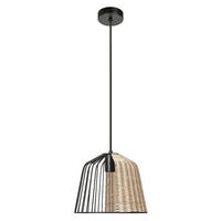 HÄNGELEUCHTE 26/126,5 cm   - Basics, Holz/Metall (26/126,5cm) - Osram