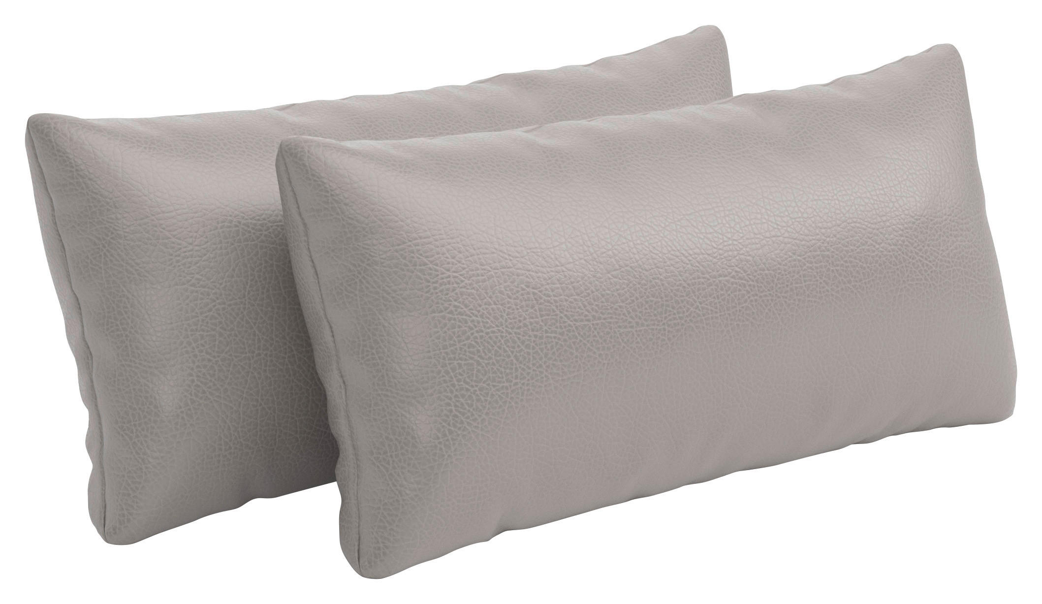 NIERENKISSEN  - Hellgrau, KONVENTIONELL, Leder (65/25cm) - Sit & More