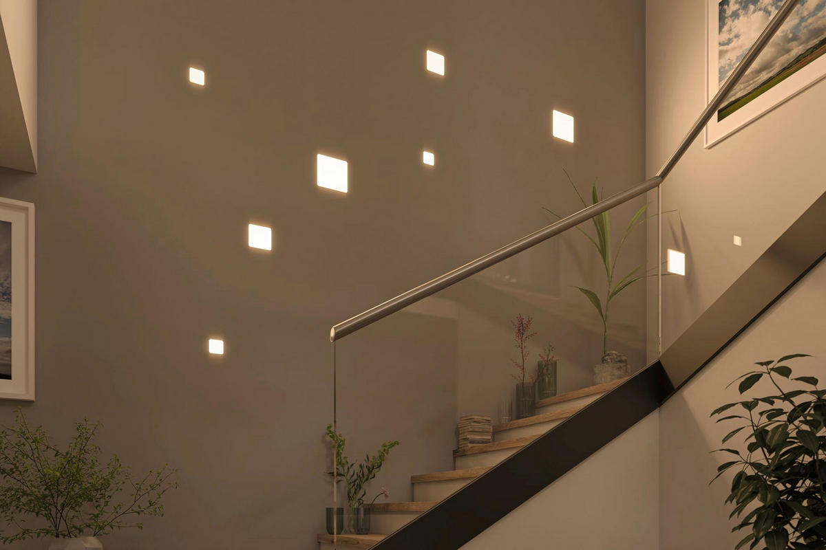 LED-PANEEL 12,5/12,5/1 cm   - Weiß, LIFESTYLE, Kunststoff (12,5/12,5/1cm) - Paulmann