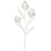 UMĚLÁ KVĚTINA 68 cm - bílá, Basics, kov/plast (68cm) - Ambia Home