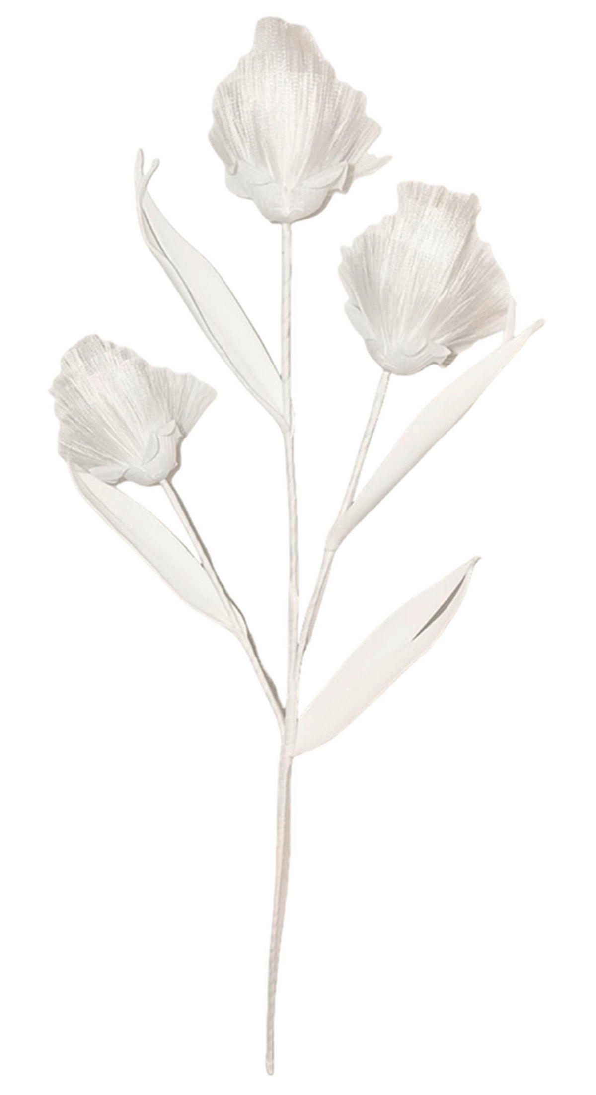 UMĚLÁ KVĚTINA 68 cm - bílá, Basics, kov/plast (68cm) - Ambia Home