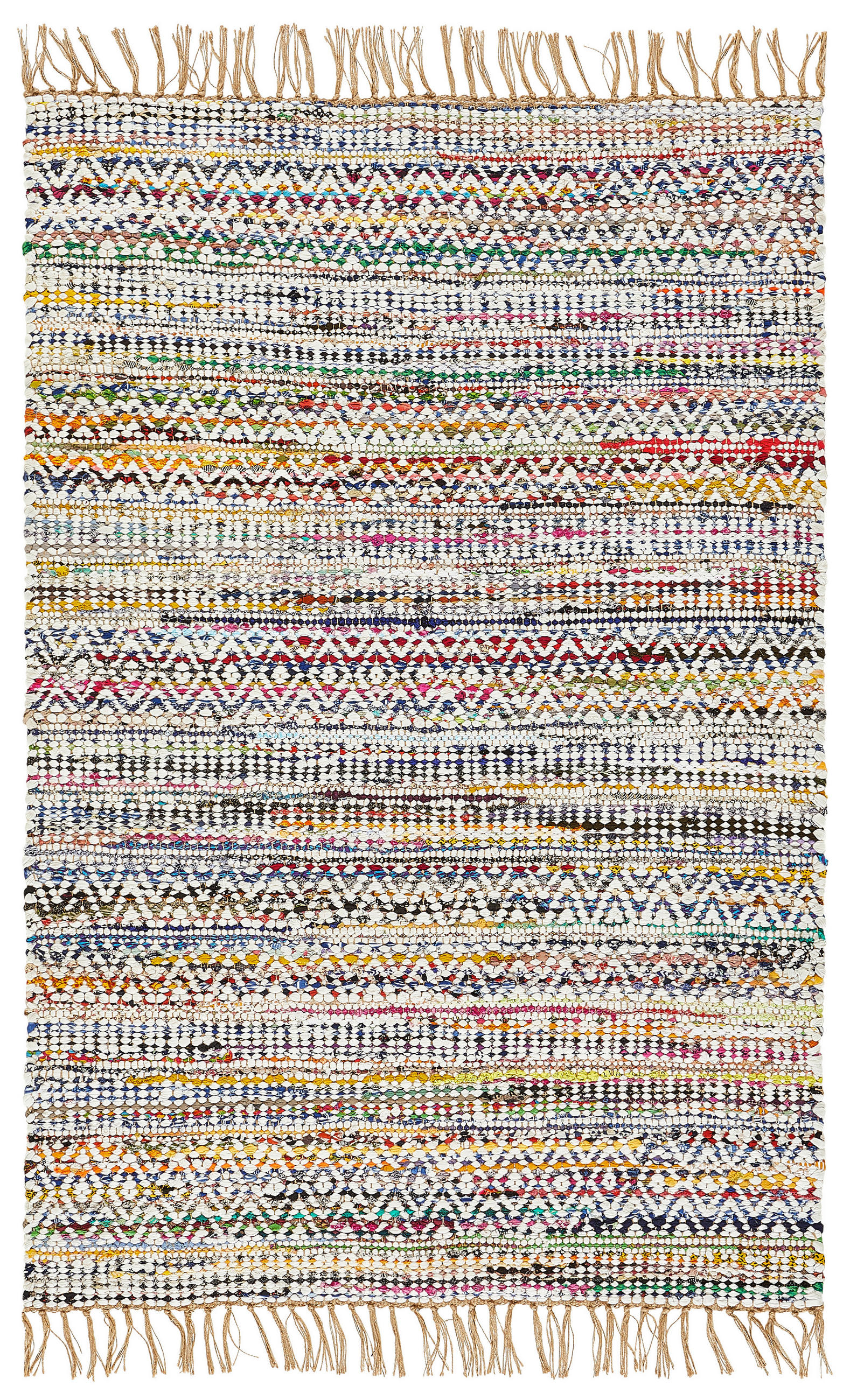 TKANÝ HANDRIČKOVÝ KOBEREC, 130/190 cm viacfarebná - viacfarebná, Natur, textil (130/190cm) - Linea Natura