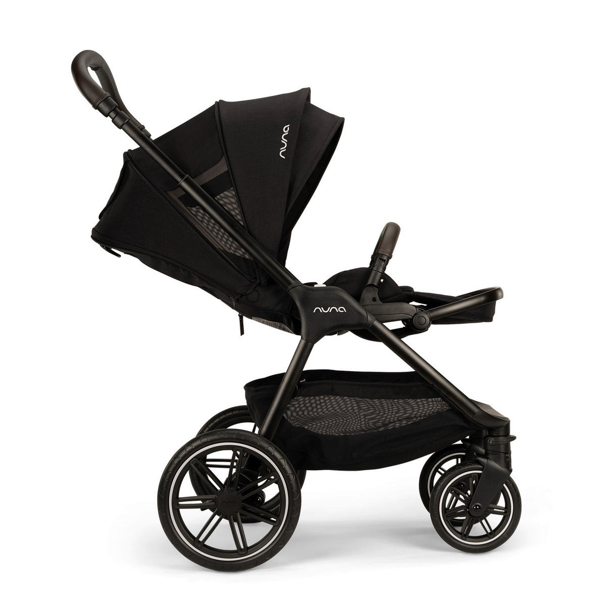 KINDERWAGENSET  TRIV lx Caviar  Caviar  - Schwarz, Basics, Kunststoff/Metall (96/58/109cm) - Nuna