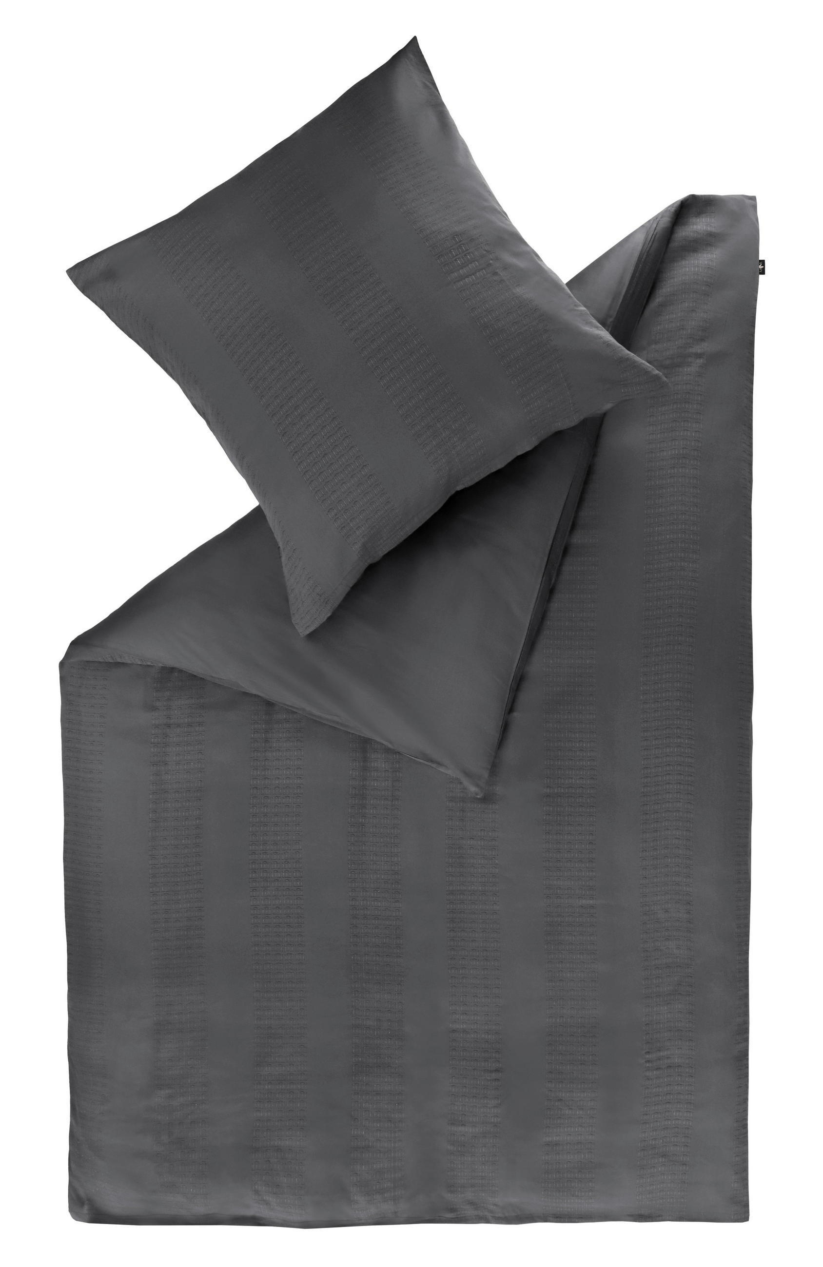WENDEBETTWÄSCHE Marcel.Remus-Design - Alcudia anthrazit Satin 135/200 cm  - Anthrazit, Design, Textil (135/200cm) - Marcel Remus