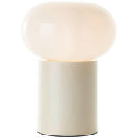 TISCHLEUCHTE Daeny 20/27 cm   - Beige/Weiß, Design, Glas/Metall (20/27cm) - Brilliant