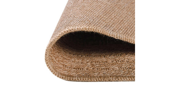 OUTDOORTEPPICH 80/80 cm Comilla Schwarz, Beige  - Beige/Schwarz, Basics, Textil (80/80cm) - Novel