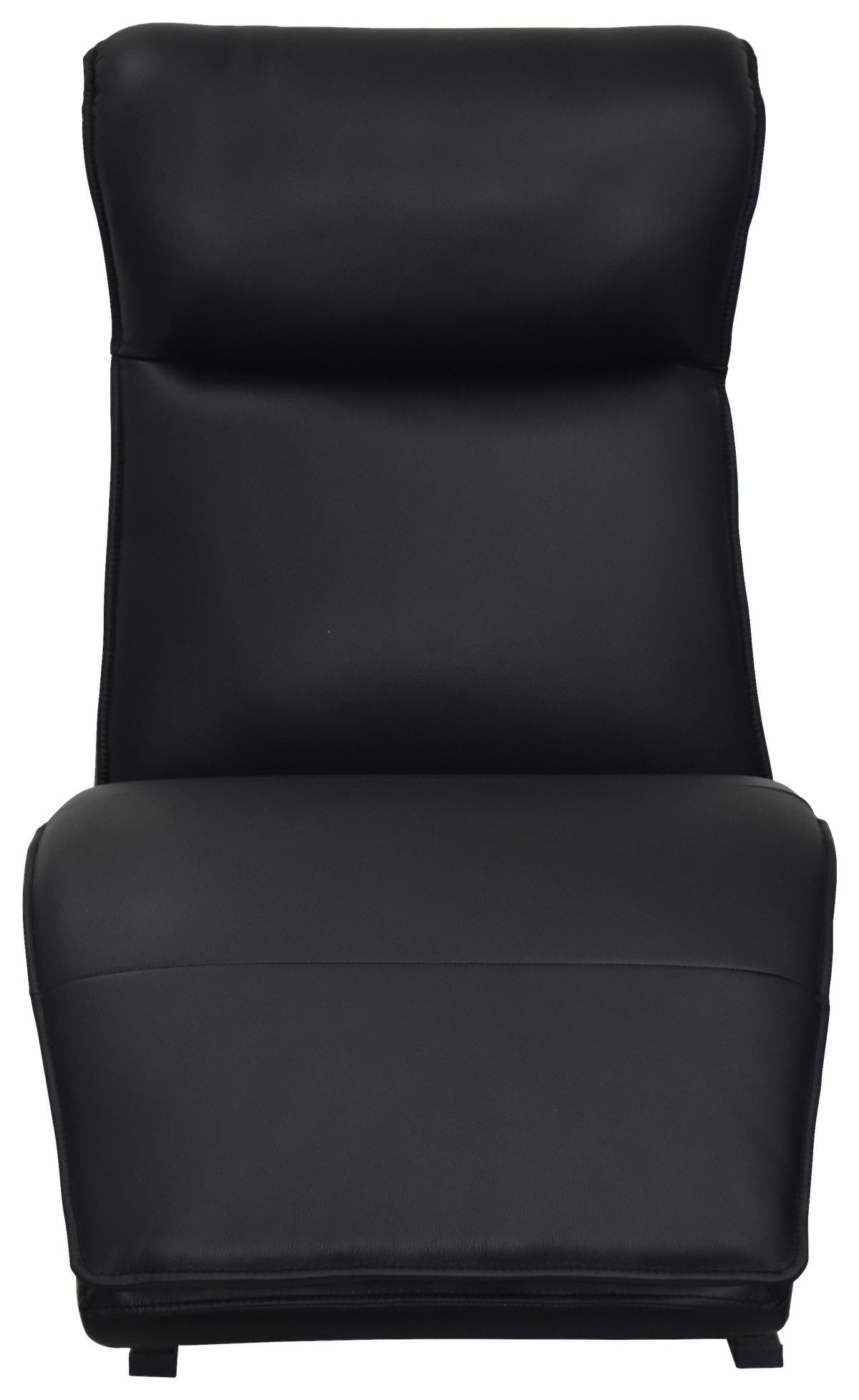 RELAXLIEGE Kombination Echtleder/Lederlook Lederlook Schwarz  - Schwarz, Design, Leder/Textil (69/108-86/134-178cm) - Lomoco