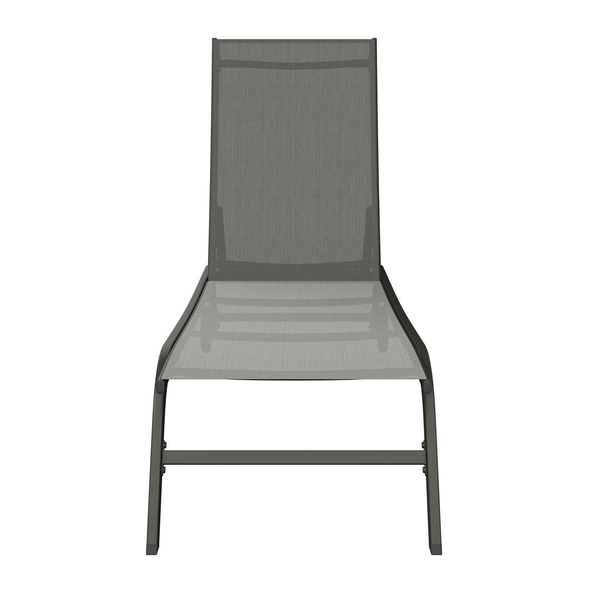 SOLSÄNG   192/60/93 cm  - grå, Basics, metall/textil (192/60/93cm) - Ambia Garden