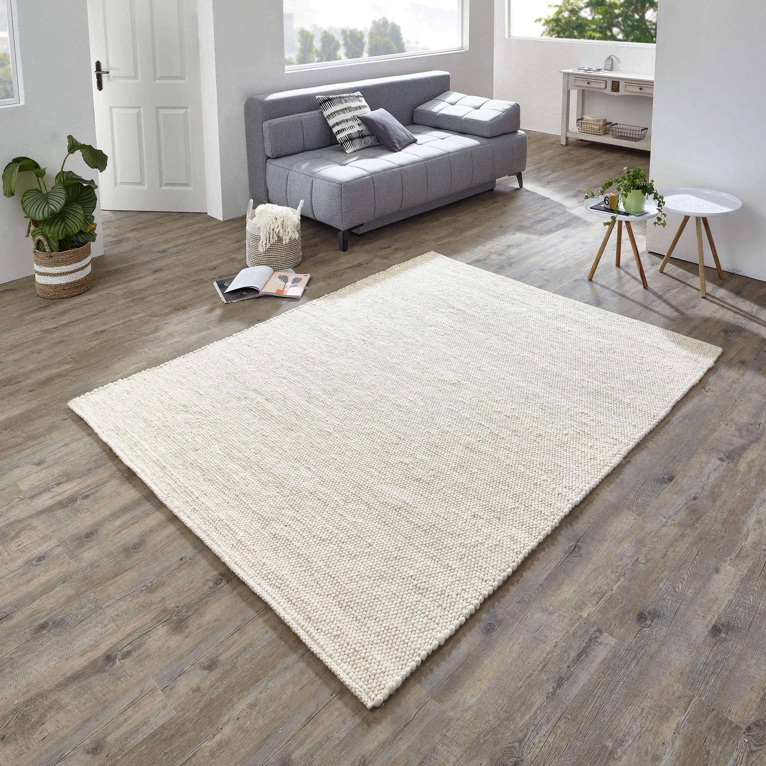 HANDWEBTEPPICH 200/290 cm Beige  - Beige, Basics, Textil (200/290cm) - Linea Natura