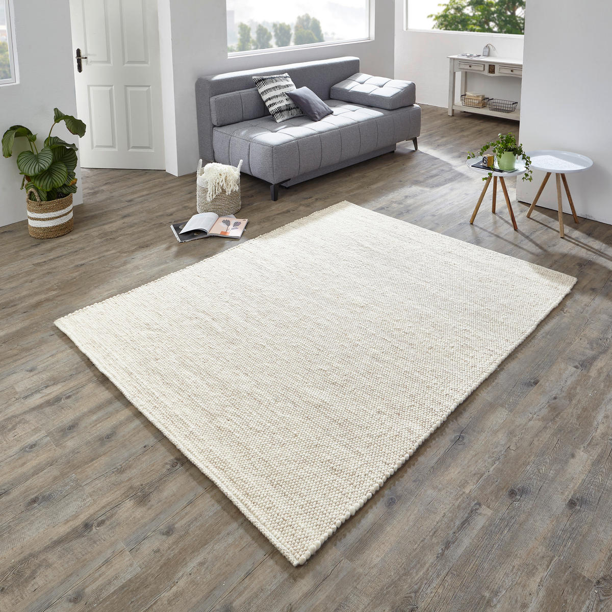 HANDWEBTEPPICH 200/290 cm Beige  - Beige, Basics, Textil (200/290cm) - Linea Natura