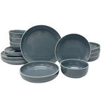 KOMBISERVICE Bastia azzurro 16-teilig  - Blau, Trend, Keramik - Novel