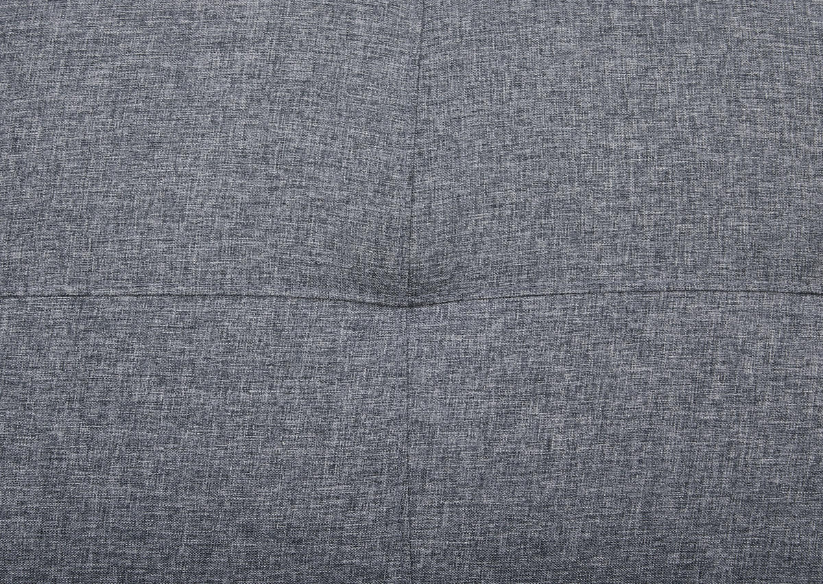 KANAPÉÁGY sötétszürke  - fekete/sötétszürke, Design, textil (180/77/93cm) - Carryhome