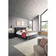 BOXSPRINGBETT 180/200 cm  in Anthrazit  - Chromfarben/Anthrazit, KONVENTIONELL, Textil/Metall (180/200cm) - Dieter Knoll