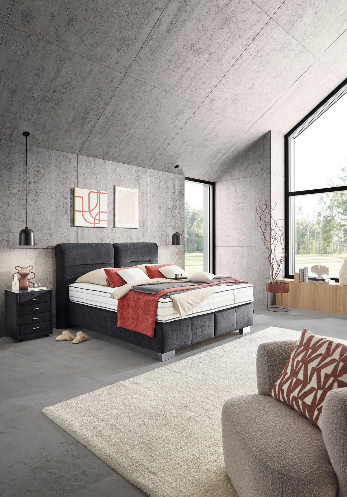 BOXSPRING-ÁGY 180/200 cm   - Konventionell (180/200cm) - Dieter Knoll