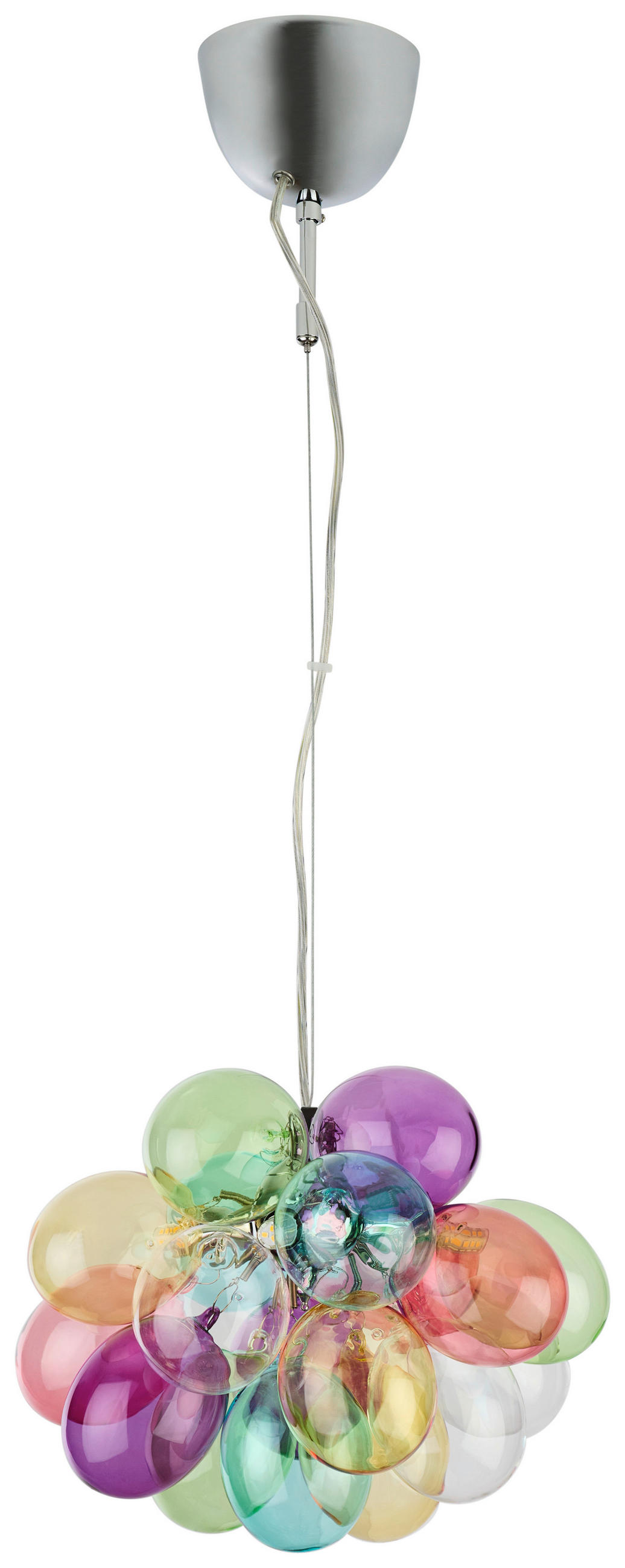 HÄNGELEUCHTE Gross 30/28 cm   - Türkis/Transparent, Design, Glas (30/28cm) - By Rydéns