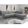 ECKSOFA in Mikrofaser Grau  - Schwarz/Grau, Konventionell, Textil/Metall (300/267cm) - Sit & More