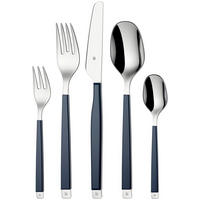 BESTECKSET Emotion 30-teilig Edelstahl  für 6 Personen  - Blau, Basics, Metall (12,5/12,5/25cm) - WMF