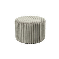 HOCKER in Textil Hellgrau  - Hellgrau, MODERN, Kunststoff/Textil (55/38/55cm) - Livetastic