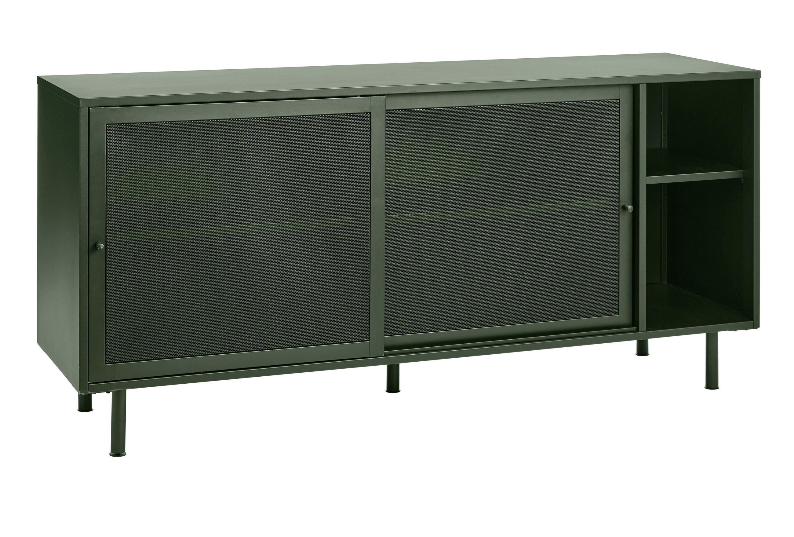 SIDEBOARD 160/75/45 cm  in Olivgrün  - Olivgrün, Basics, Metall (160/75/45cm) - Boxxx